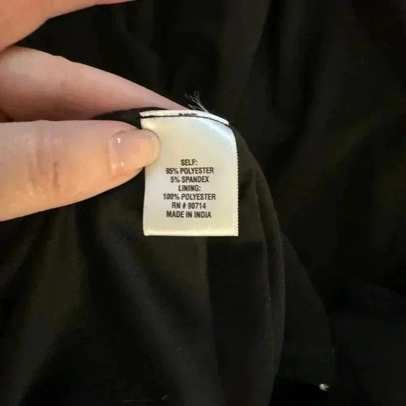 MSK Womens Black Long Sleeve Jewel Neck Full-Length Evening Dress 10 - Picture 10 of 10